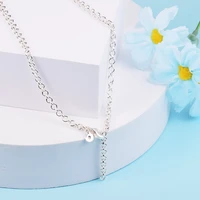 2021 autumn new clear cz necklaces for women fashion 925 sterling silver collier choker jewelry female chain necklaces