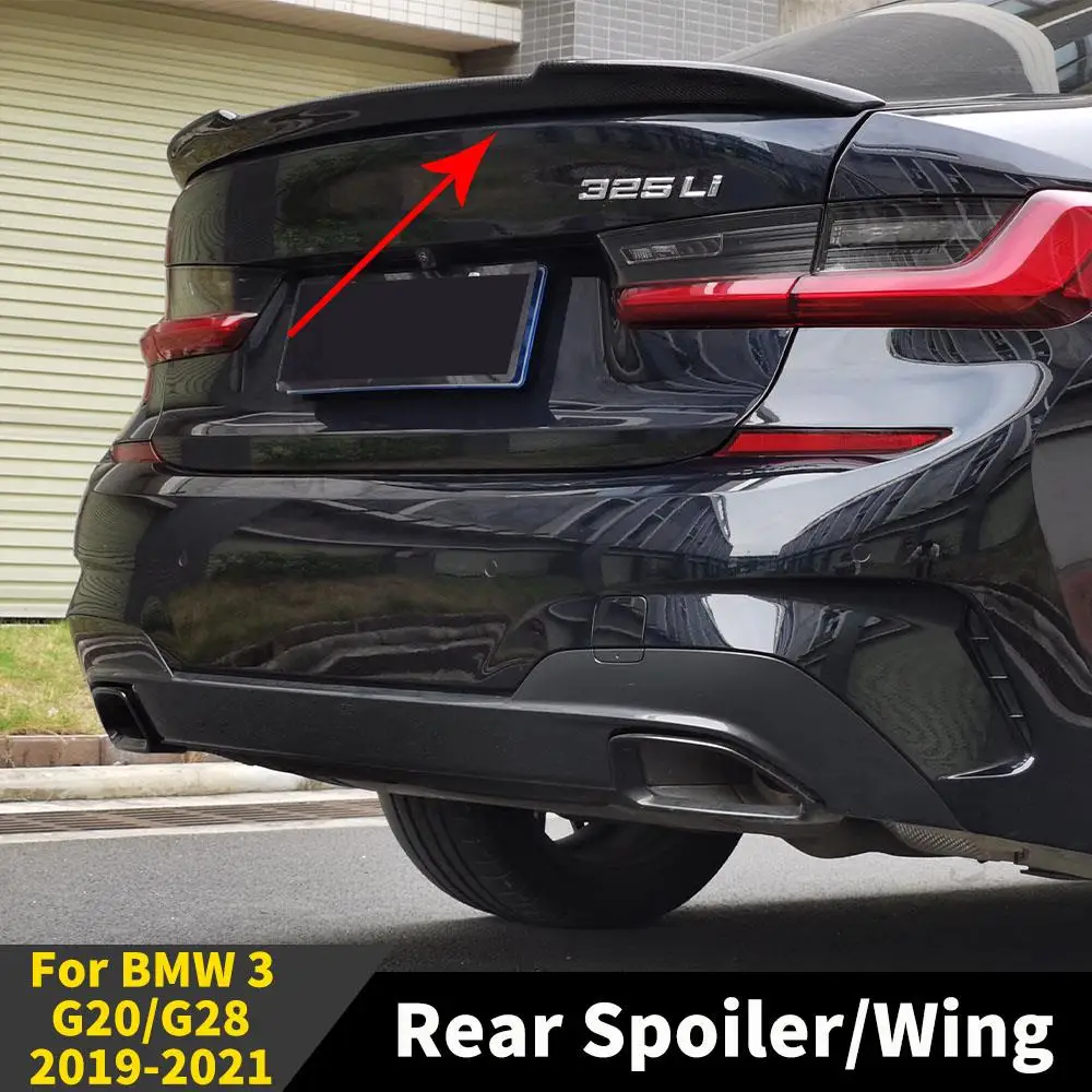 Спортивный задний спойлер крыло внешняя часть тюнинг для BMW 3 серии G20 G28 2019 2020 2021