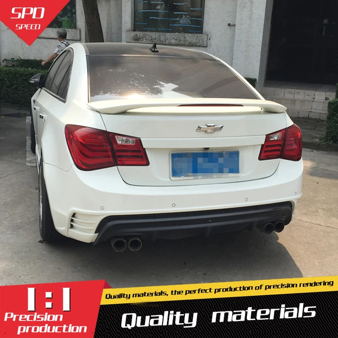 Для Chevrolet спойлер Cruze SPORT материал ABS праймер на заднее крыло автомобиля цветной