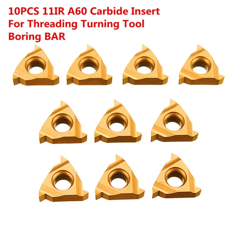 

3Set SNR0008K11+SNR0010K11+SNR0012M11 Lathe Boring Bar 3Pcs Wrench+ 10X 11IR A60 Insert Wrench