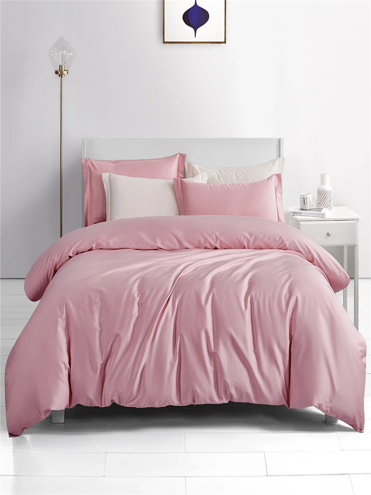 Хлопковое стеганое одеяло мягкое шелковое постельное белье однотонное удобное