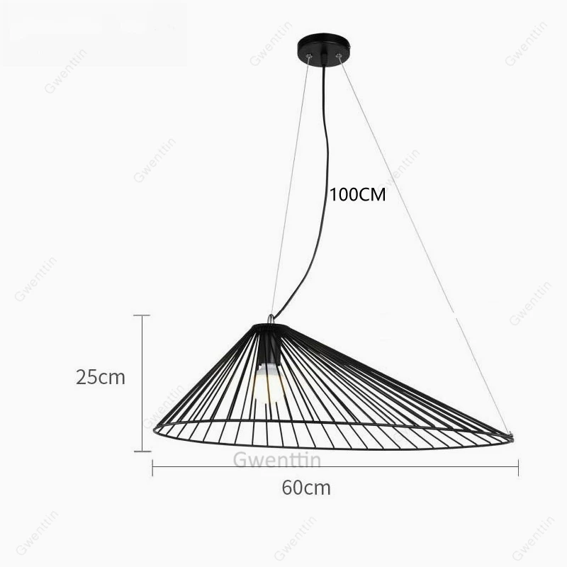 Нордическая Современная соломенная подвеска в виде шляпы светильники для кухни