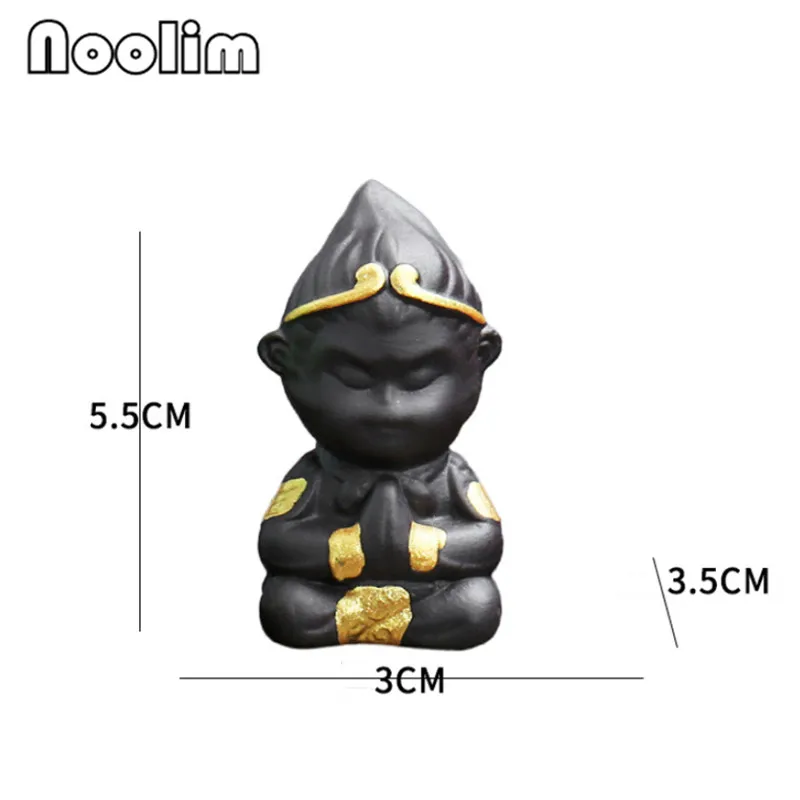 Фиолетовая глина Обезьяна Король чай домашнее животное керамическая фигурка