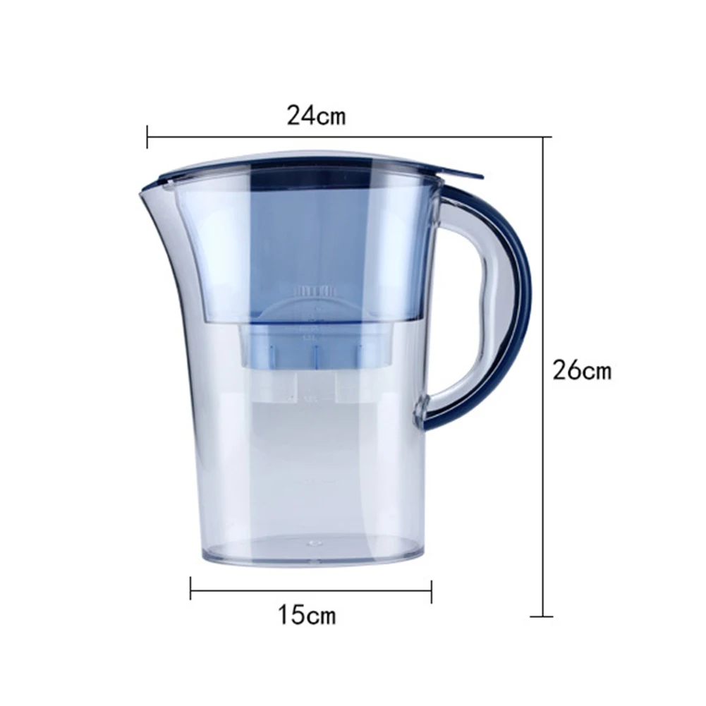 

2.5L Household Activated Carbon Kitchen Cold Water Filter Purifier Kettle Cup for Health Kitchen Home Office Filters