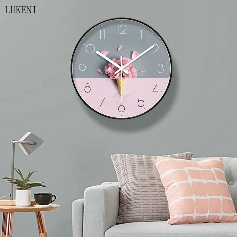 

SWEET CONE FLOWERS CLASSIC SILENT WALL CLOCK TEN INCH/ TWELVE INCH/ FOURTEEN INCH HOME DECOR WALL DECOR