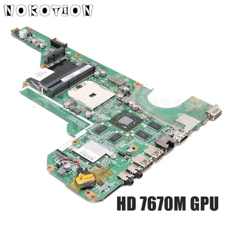 NOKOTION 683030-501 683030-001 для ноутбука Hp Pavilion G4 G6 G4-2000 G6-2000 G7Z-2100 Материнская плата ноутбука HD 7670 м DDR3