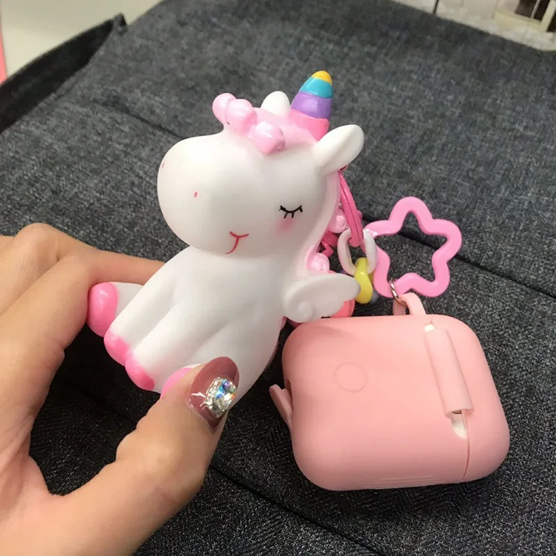 

Cute Unicorn Silicone Case for Airpods Bluetooth Wireless Earphone Accessories Air pods Headset Headphone Protective Cover