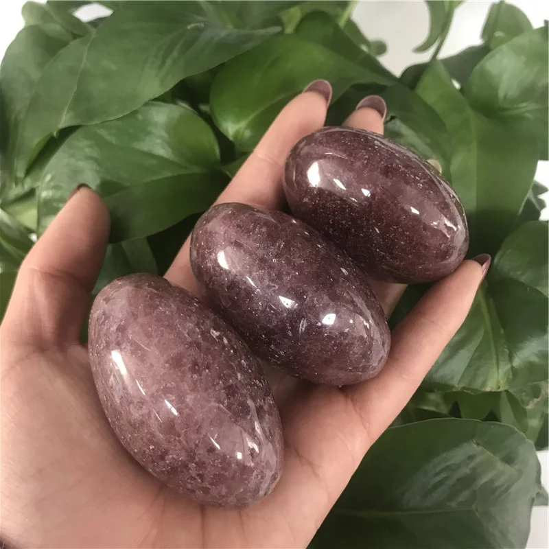 Натуральный кристалл из клубничного кварца пальмовый камень необработанный