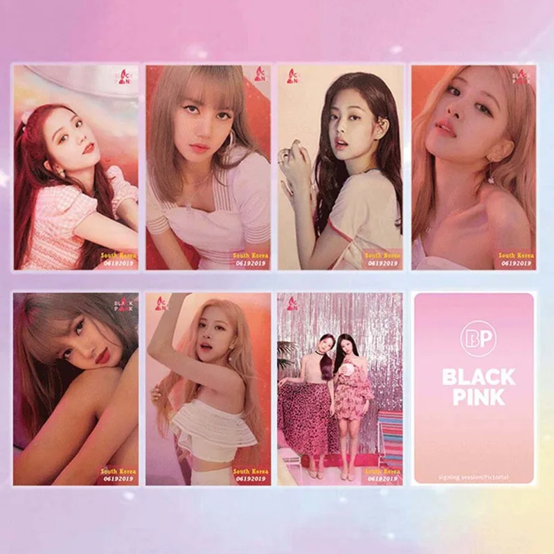 54 шт./компл. Корейский KPOP BLACKPINK альбом фото карты ПВХ карты самодельные LOMO карты Высокое качество фотокарты