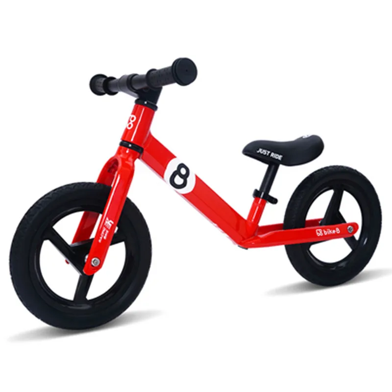 Bike8R король кривых Детей Баланс Велосипед беспедальный безопасный лет ребенок безопасный велосипед ребенок скользящий велосипед 2,3 кг - Цвет: Красный