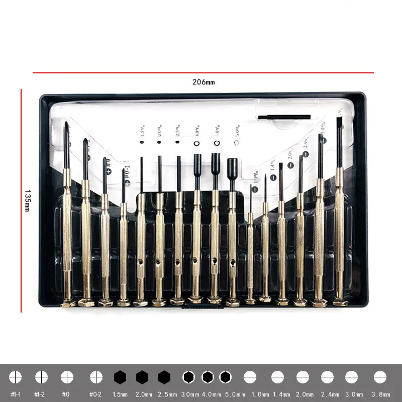 Набор из 16 штук набор для crewdriver часы и винт многофункциональная прецизионная