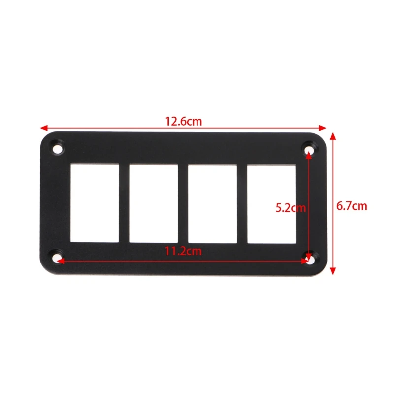 

Aluminum Rocker Switch Panel 2/3/4/6 Way Housing Holder For Car Boat Auto Parts