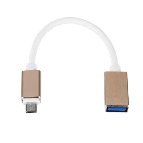 Золотой Type-C OTG адаптер usb-кабель 3,3 type C штекер USB 3,3 Женский OTG кабель для передачи данных адаптер для MacBook Pro samsung S9 USB-C OTG - Цвет: Золотой