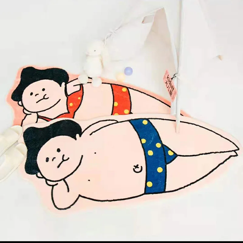 

Carpet Hot Spring Teenager Girl Pattern Bathroom Mat Kitchen Living Room Bedroom Household Cute Creative Lovely Japanese Style