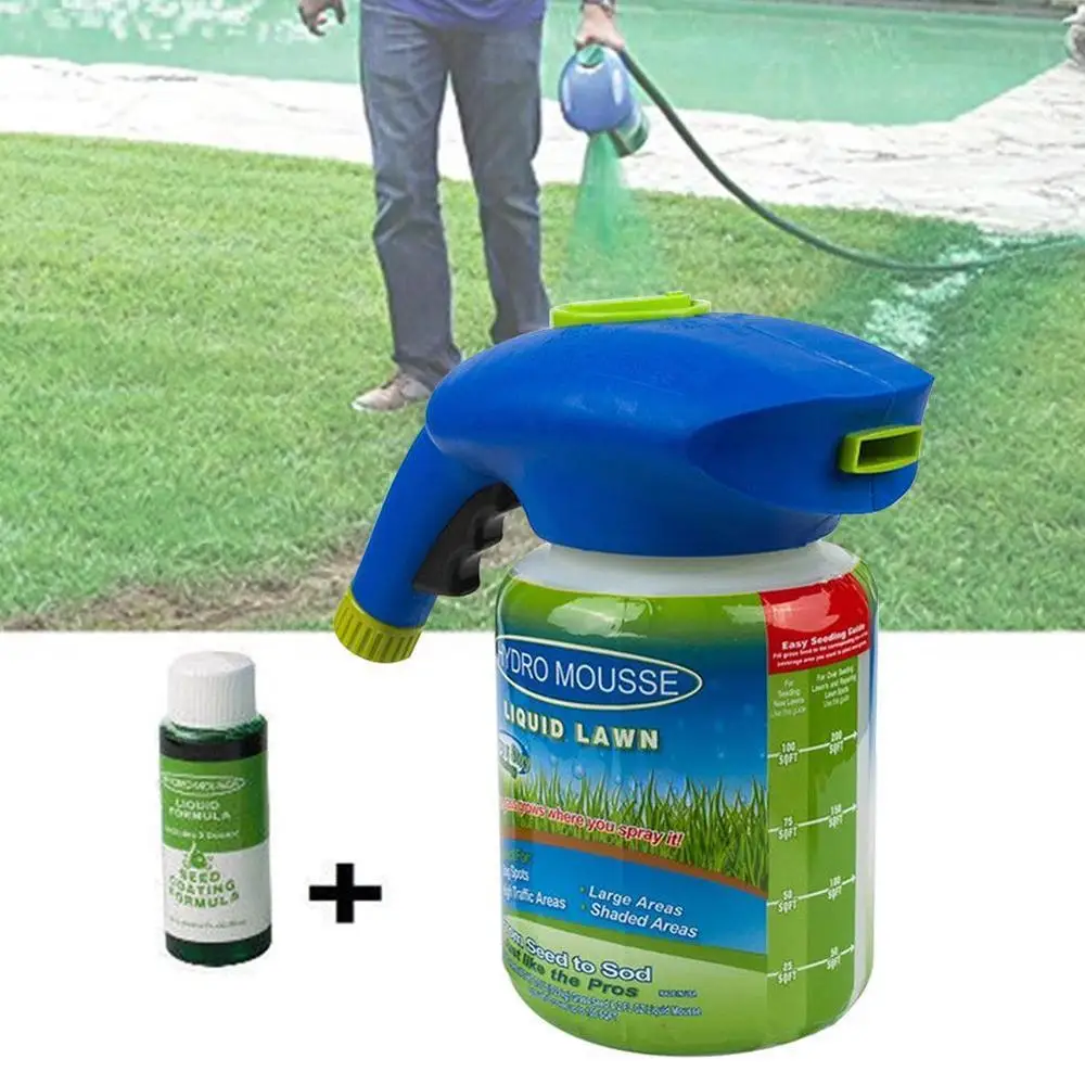

Household Seeding System Liquid Spray Seed Lawn Care Grass Shot Household watering can Gardening Seed Sprinkler Seed Lawn Care
