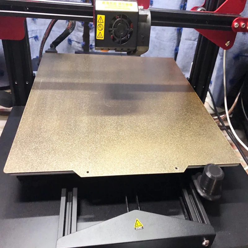 Двухсторонний текстурированный/Гладкий пружинный стальной лист PEI 120x120 мм