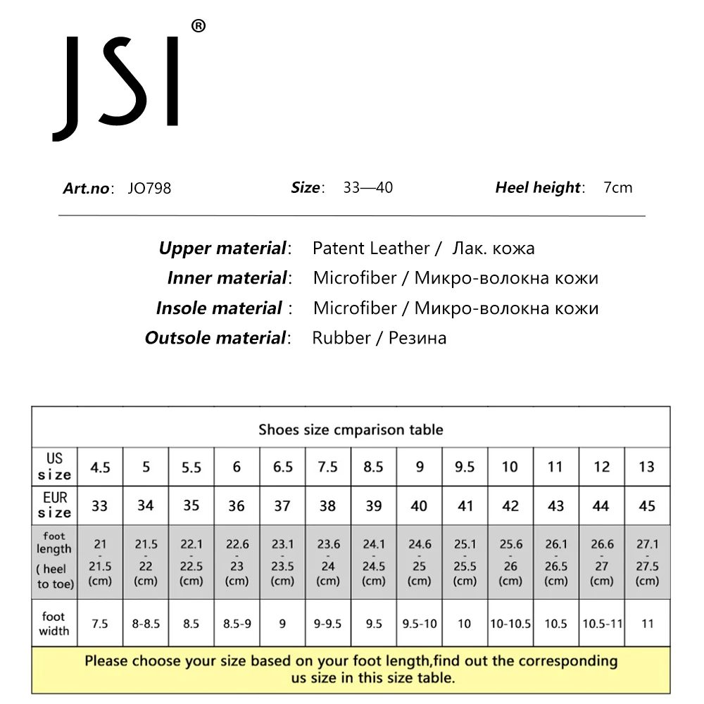 

JSI Concise Style Metal Ankle Boots Woman Bright Leather White Square Toe High Sqare Heel Zipper Short Boots Shoe JO798