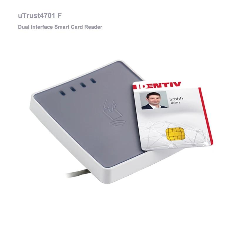 Двухинтерфейсный считыватель смарт карт uTrust 4701 F совместимый с ISO7816 14443 NFC MIFARE FeliCa|
