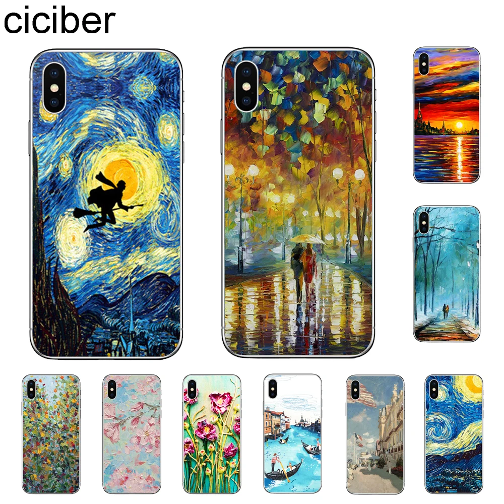 Чехол ciciber с художественным рисунком Ван Гога для Apple iPhone 11 Pro Max X XR XS MAX 7 8 6 6s Plus 5
