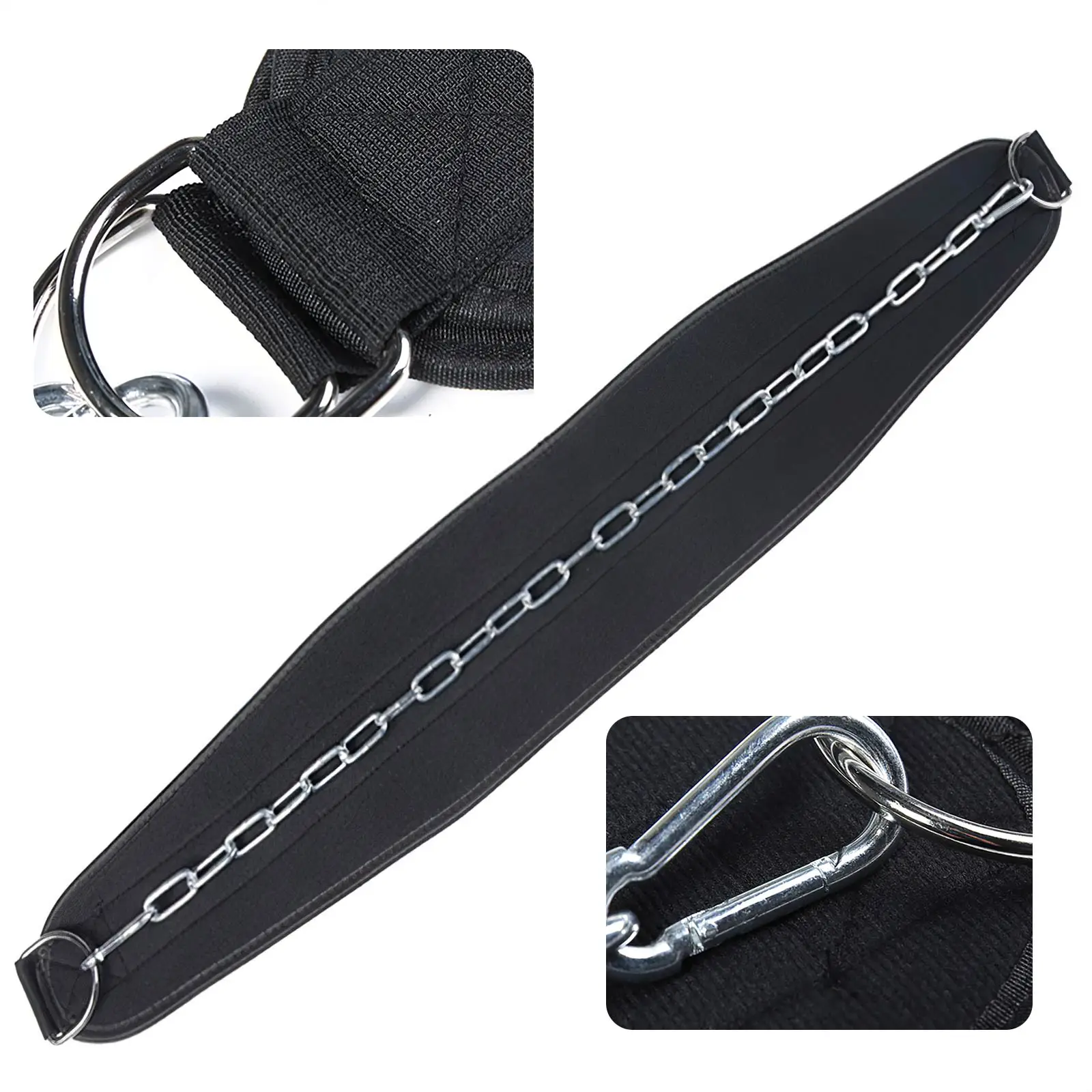 

Пояс для тяжелой атлетики с цепочкой, толстые неопреновые поясные ремни, поддерживающий ремешок для спины, гири штанги, подтягивающий подбо...