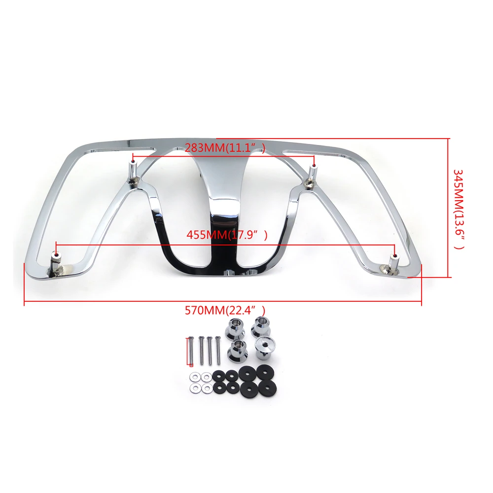 Послепродажная заготовка для мотоцикла Алюминиевый задний багажник стойка