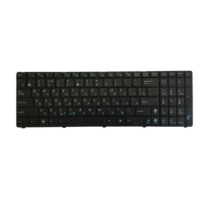 Русская черная клавиатура для ноутбука ASUS K51AC K51AE K61IC K70 K70AC K70AE K62F K62JR русская с