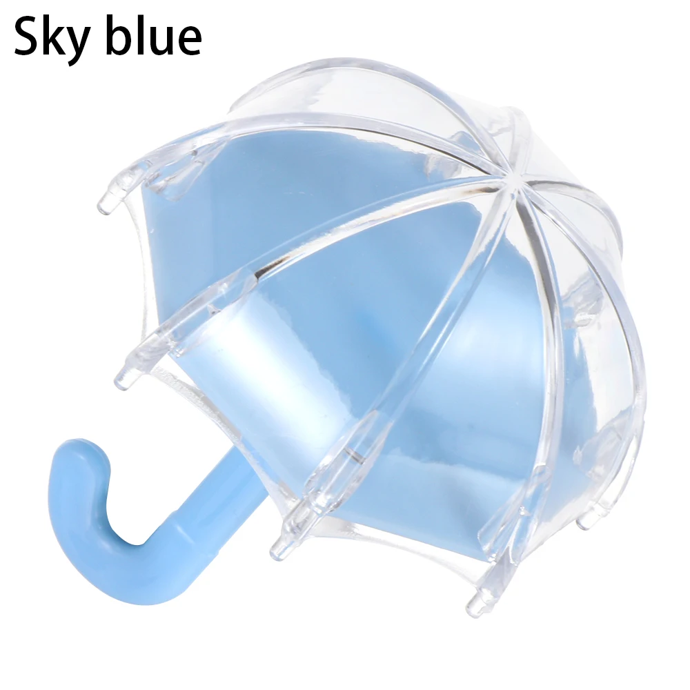 Пластиковая прозрачная коробка-зонтик для конфет