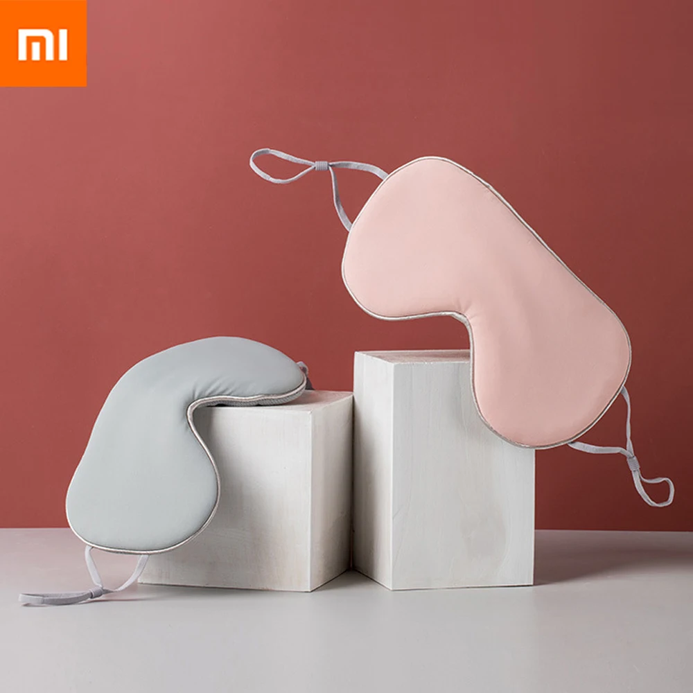 Xiaomi двусторонняя шелковая маска для сна и затемнения глаз с эластичным ремешком мягкой обложкой для ночного сна, путешествий и дневных сномов.