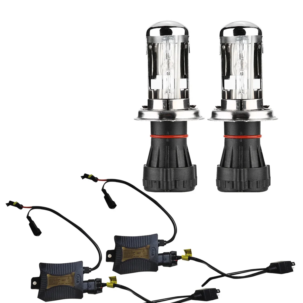 55W HID HI/LO H4-3 6000K BI-BEAM Xenon Light Conversion Kit Slim Ballasts This Listing Is For KIT(HID Bulbs&ampBallasts ) | Автомобили и