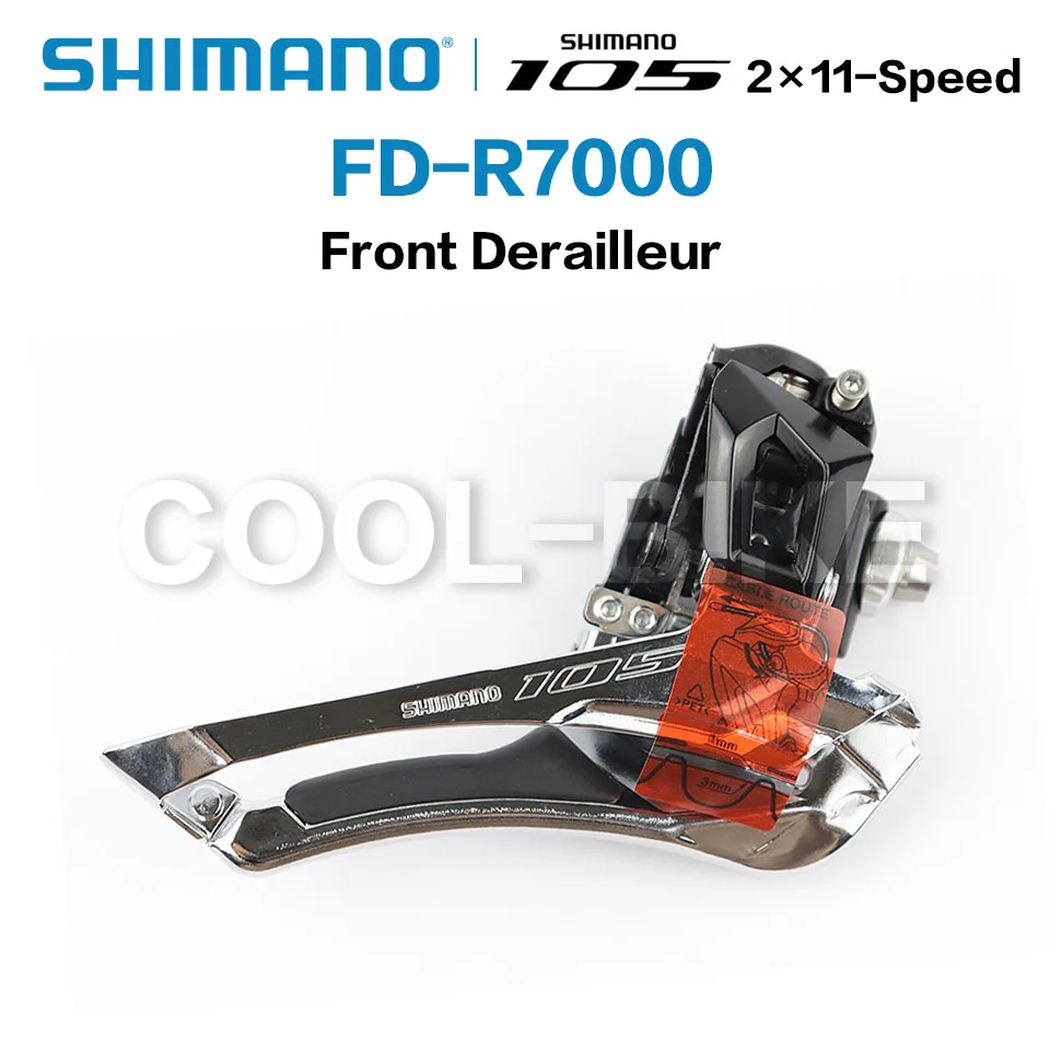 Shimano 105 FD R7000 5800 5801 Front Derailleur 2x11 Speed Bicycle Front Derailleur 5800 FD-R7000 Braze on Clamp Band