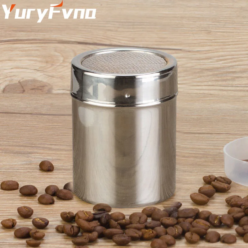 Оформление вручную из нержавеющей стали сахарный порошок зеркальное масло какао