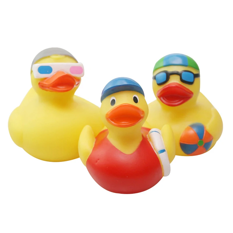 3 шт. Детская Классическая резиновая игрушка для ванны утка детский душ плавания