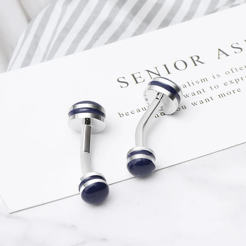 Классические изысканные простые запонки медные высококачественные круглые