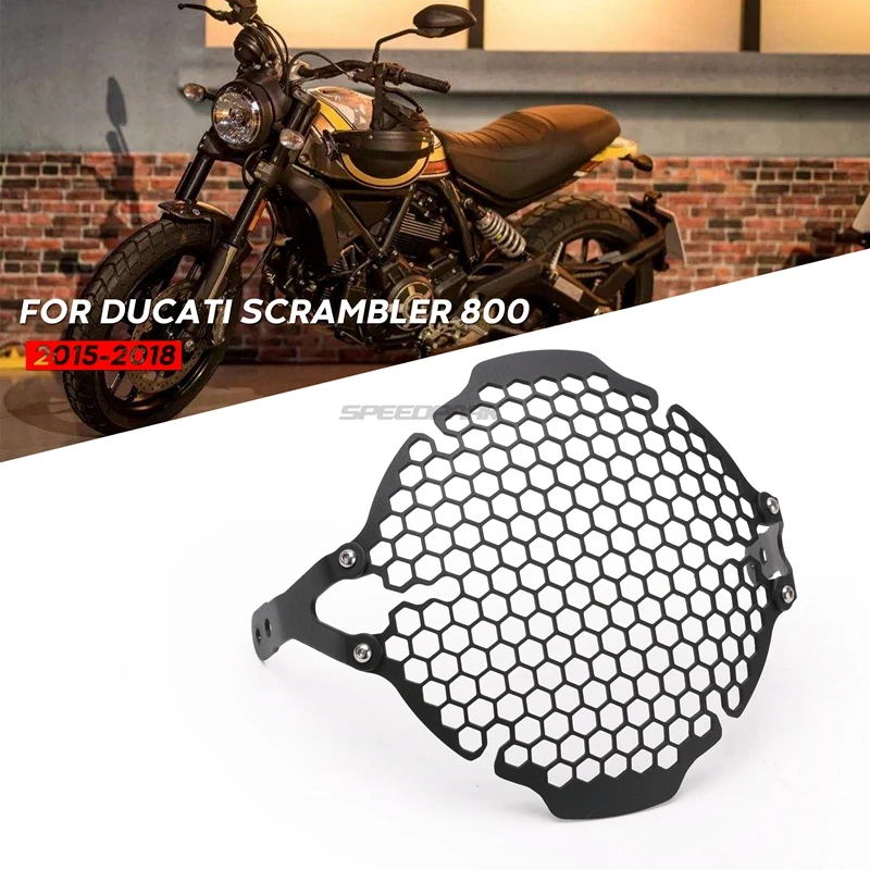 Защита фар мотоцикла защитная решетка крышки для Ducati Scrambler 800 2015 2016 2017 2018 400 EP EVOTECH| |