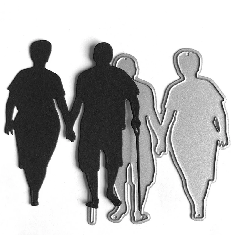 

Husband and Wife Metal Cutting Dies Stencil Scrapbooking DIY Album Stamp Paper Card Mold Embossing Decor 85LA