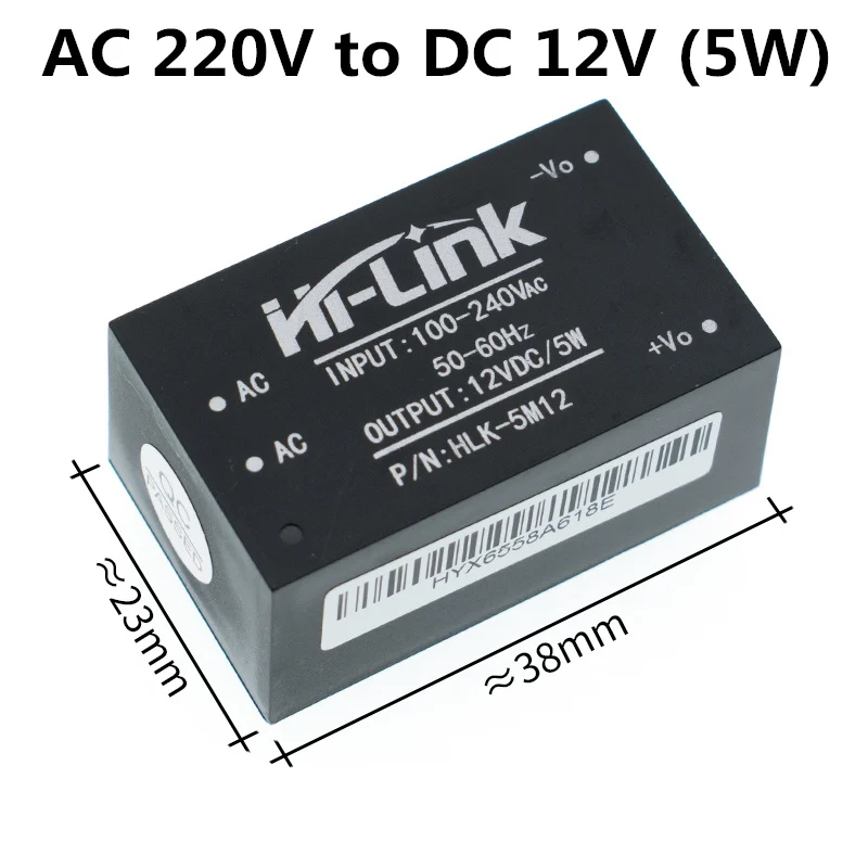 HLK-5M12 12W 5W HLK-5M05 HLK-5M03 HLK-5M12 5 Вт AC-DC 220 В до 12 В/5 V/3,3 V Buck понижающий модуль питания-преобразователь интеллигентая(ый - Цвет: HLK-5M12 12W 5W