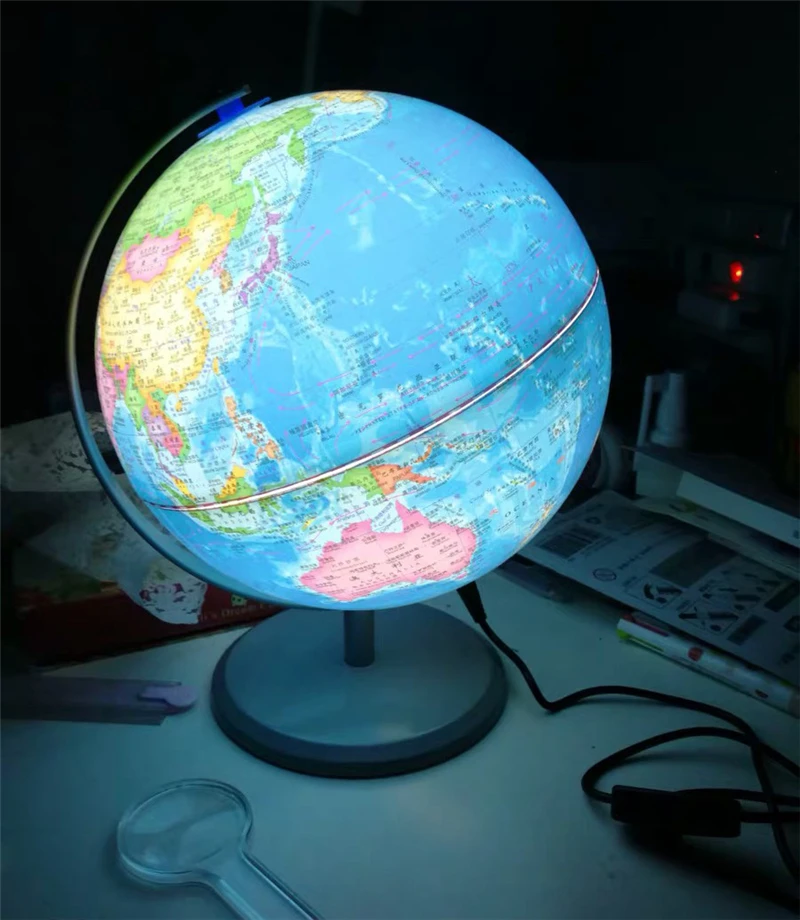 3D светодиодный ночник с плавающим глобусом магнитная левитация Карта мира