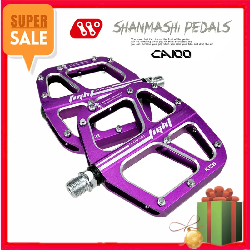 

SMS Ultralight Seal Bearings Bicycle Bike Pedals Cycling Nylon Road bmx Mtb Pedals Flat Platform Bicycle Parts Accessories 2021