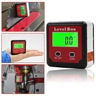 Угломер, электронный, с цифровым дисплеем, магнитный, цифровой угломер, транспортир, измерение уровня