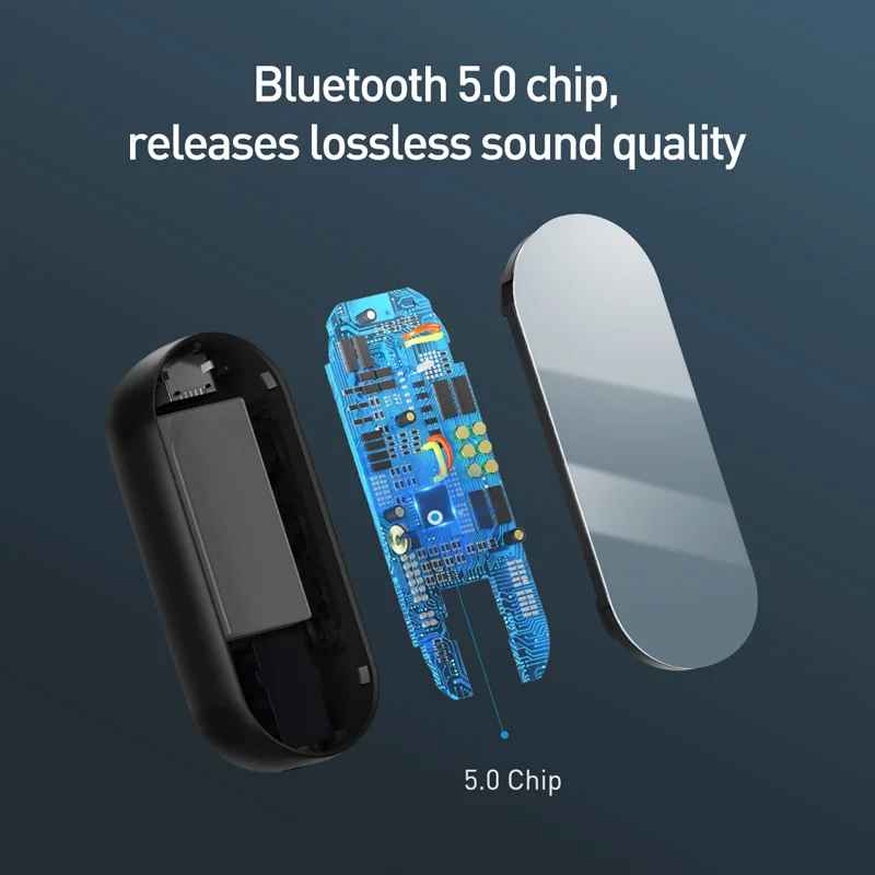 Baseus Беспроводной Bluetooth 5,0 адаптер для iPhone samsung huawei xiaomi 3,5 мм разъем для наушников адаптер Универсальный работать с разъемом подачи внешнего сигнала Aux