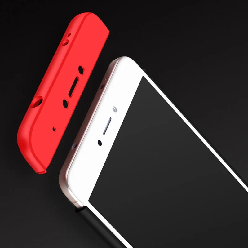 GKK 360 Degree Phone Case For Xiaomi Redmi Note 4X 4a 5a Full Cover Shockproof Anti-knock Fundas mi 5s Mi 5 6 Capa |