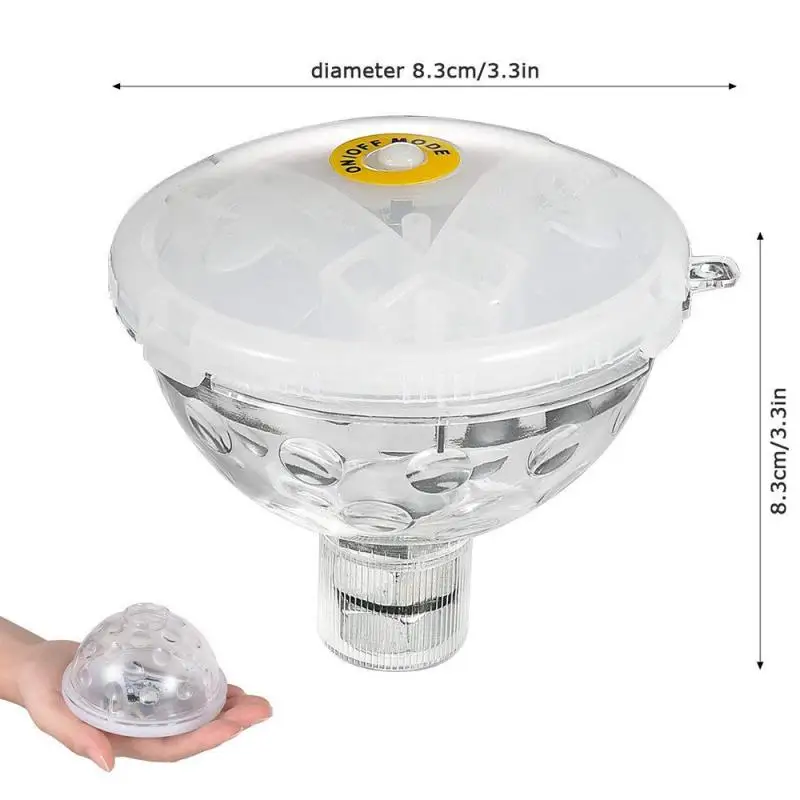 

New Floating Underwater Light LED Disco Party Glow Show Light Swimming Pool Hot Tub Pond Submersible Spa Lamp Baby Bath Lamp