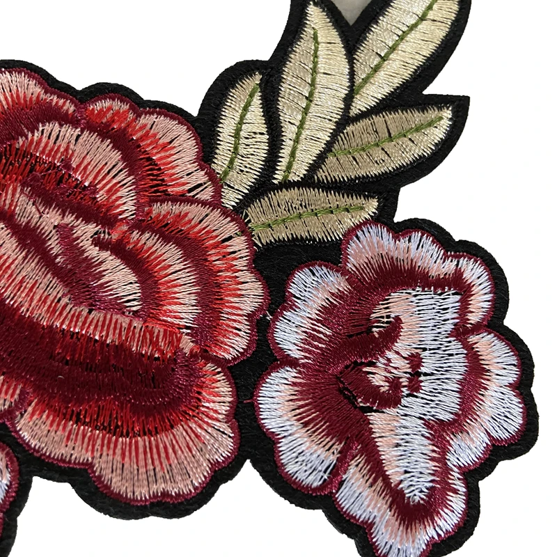 

iron on embroidered flower patch for shirt jackets jeans