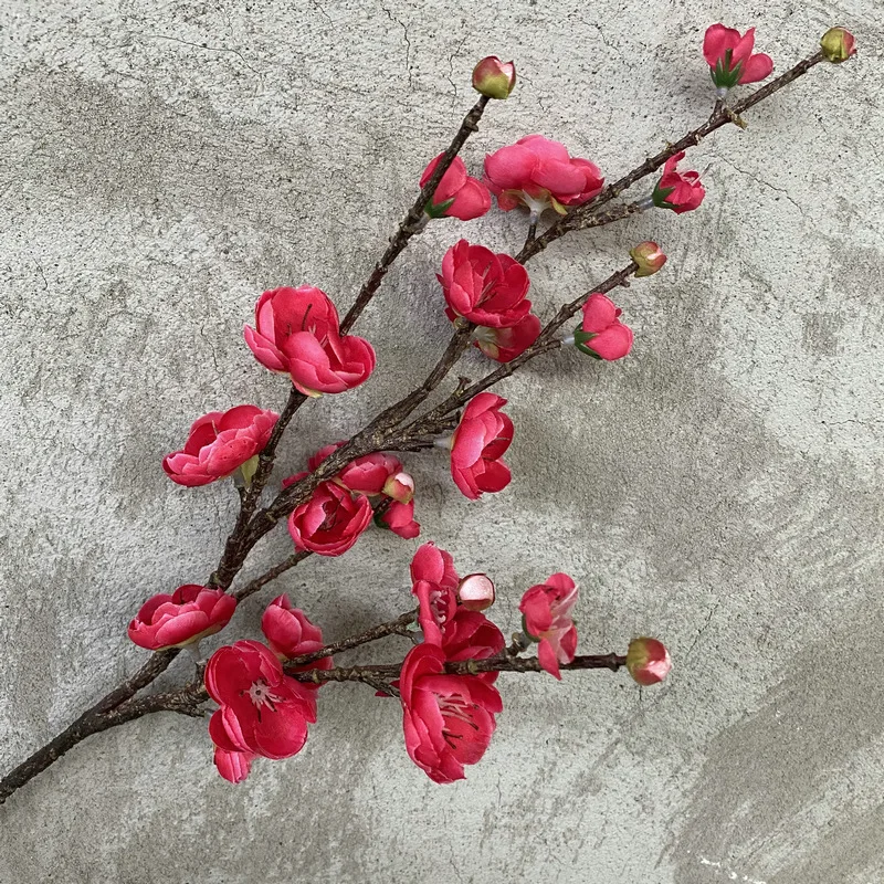 

Artificial Flower Home Wedding Decor Simulation Wintersweet Arrangement Photography Props Christmas Decoration 62cm 21 Flowers