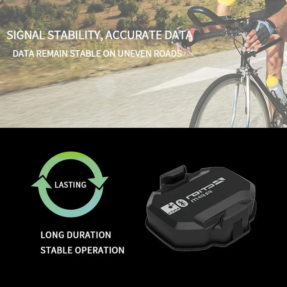

Bike RPM Speed/Cadence Sensor Bike Computer Speedometer IP68 Waterproof Bluetooth4.0/ANT+ Cycling Cadence Speed Sensor