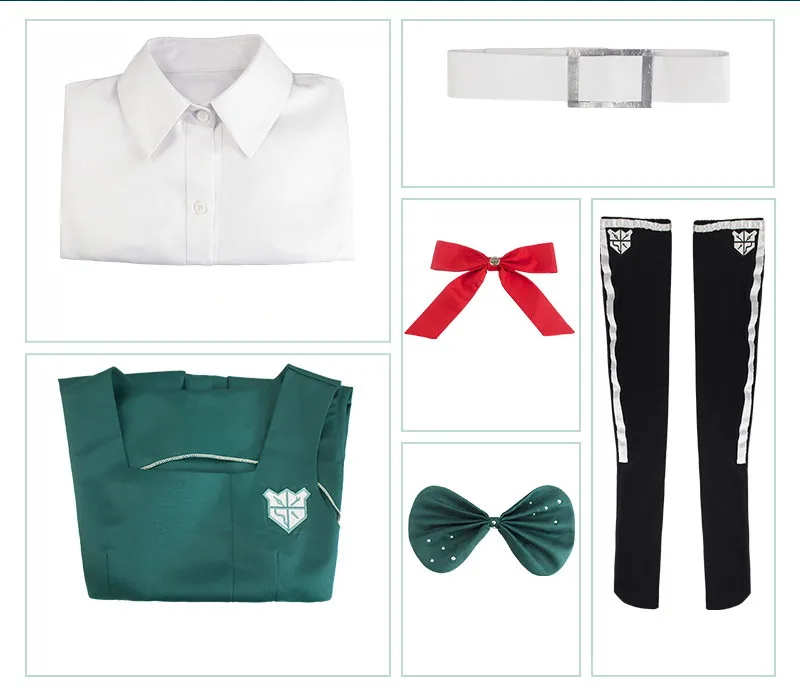

Cosplay Costumes Anime Danganronpa 2 Despair Sonia Nevermind Dresses Woman Party Halloween Costume JK School Uniform For Girls