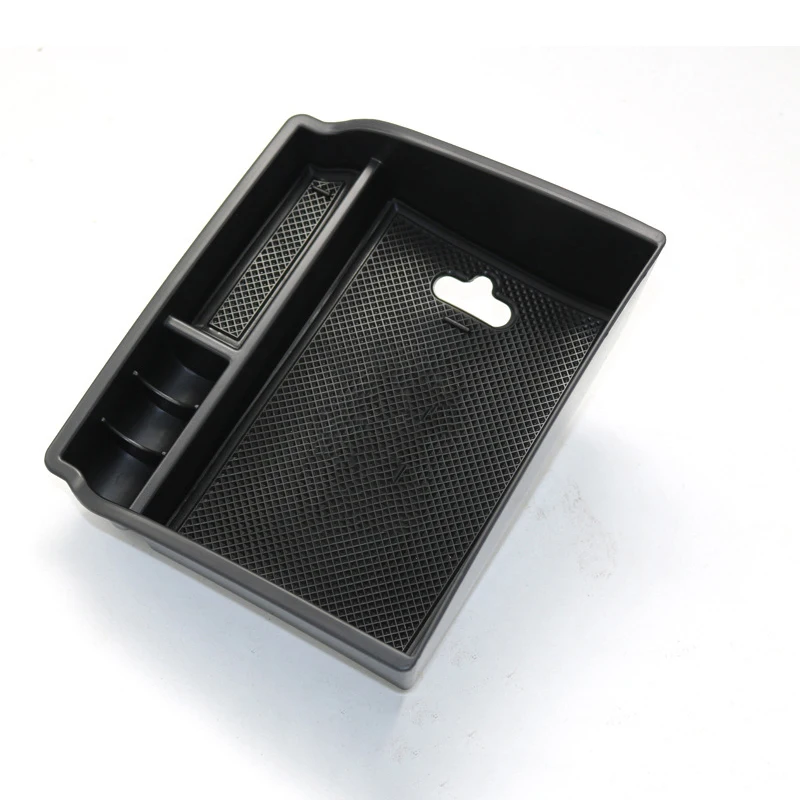 

Reduce collision Storage Box Replace Anti-skid Tray ABS Silicone Armrest Car