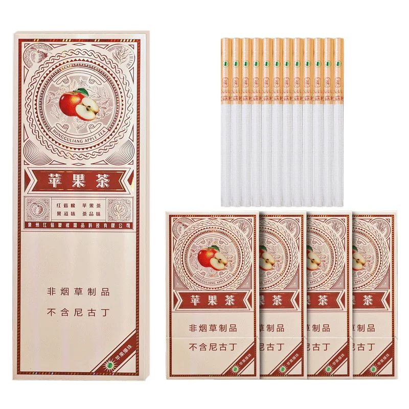 10 упаковок яблочный фруктовый чай сигарета без никотина очистка легкого чтобы