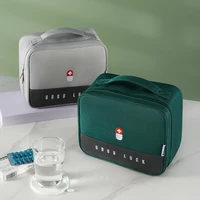 thickened layered medicine box large capacity home portable waterproof fabric medicine cabinet storage box first aid kit