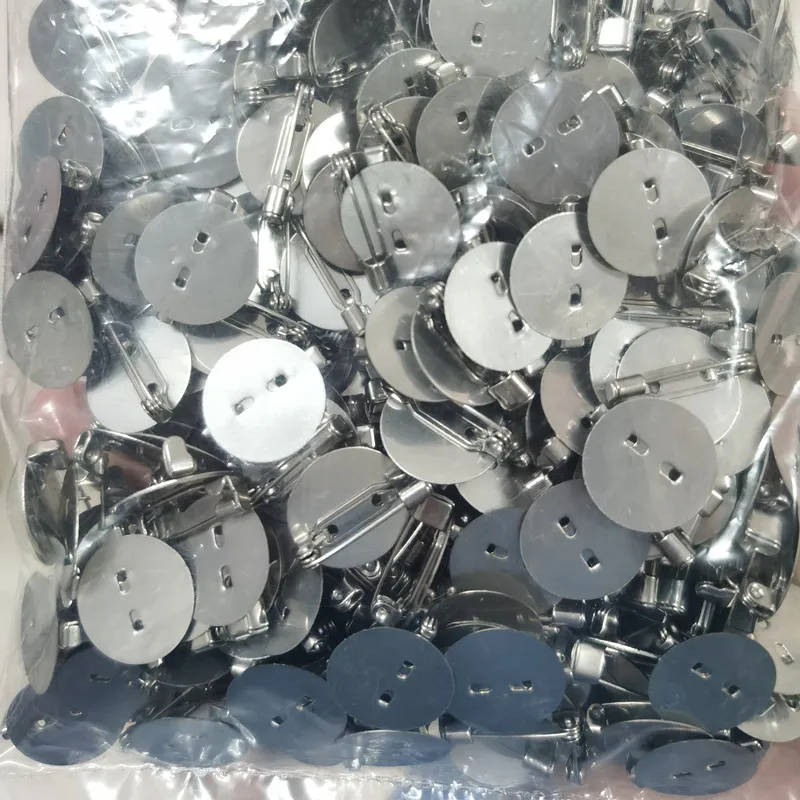 Основа для броши из нержавеющей стали с 18 мм пустыми лотками 10 шт.|Ювелирная